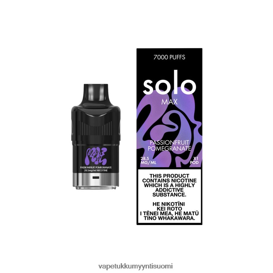 E Liquid Wholesale - Solo MAX pod passionhedelmägranaattiomena R00B4D89