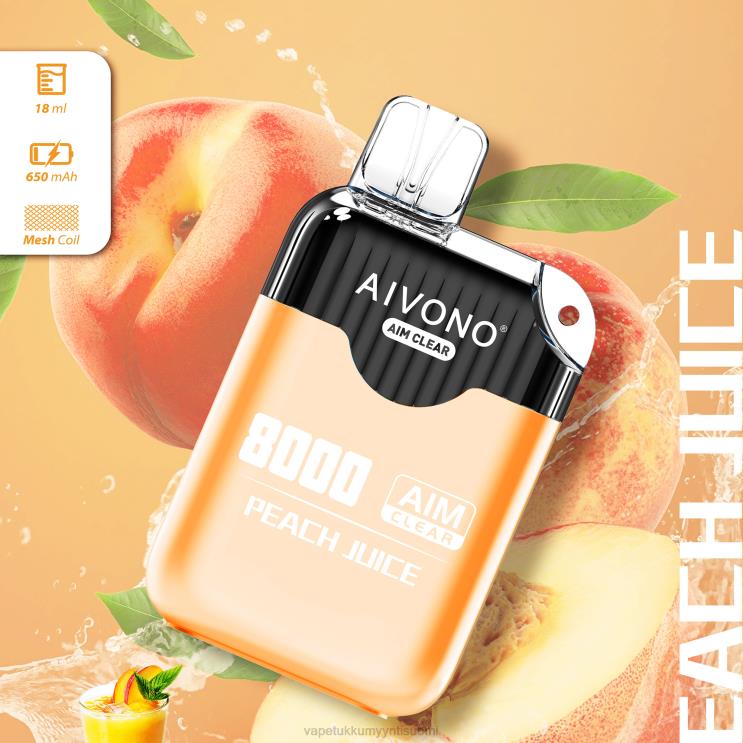 Vape Wholesale Helsinki - Aivono AIM CLEAR 8000 persikkamehu 2R4J2203