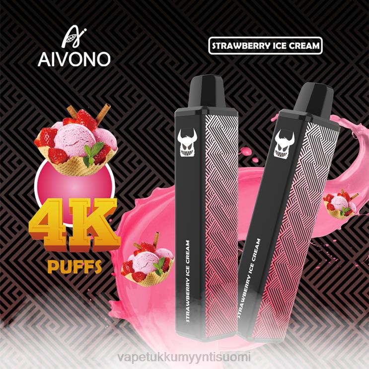 Vape Wholesale Helsinki - Aivono AIM FREAK 4000 mansikkajäätelöä 2R4J2263