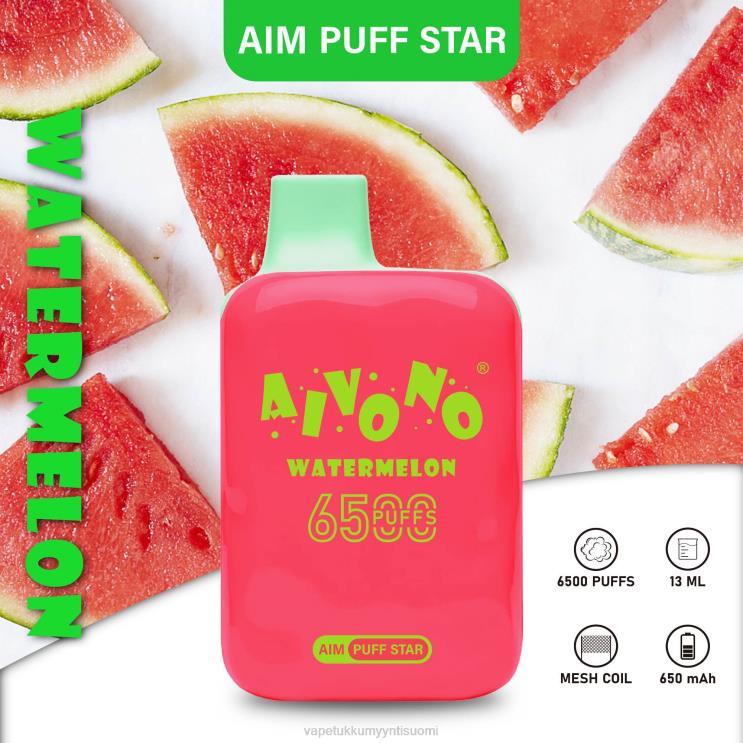 Vape Wholesale Suomi - Aivono AIM PUFF STAR 6500 vesimeloni 2R4J2291