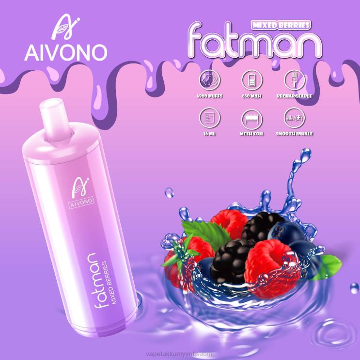 Vape Juice Wholesale - Aivono FATMAN 6800 sekoitettuja marjoja 2R4J227