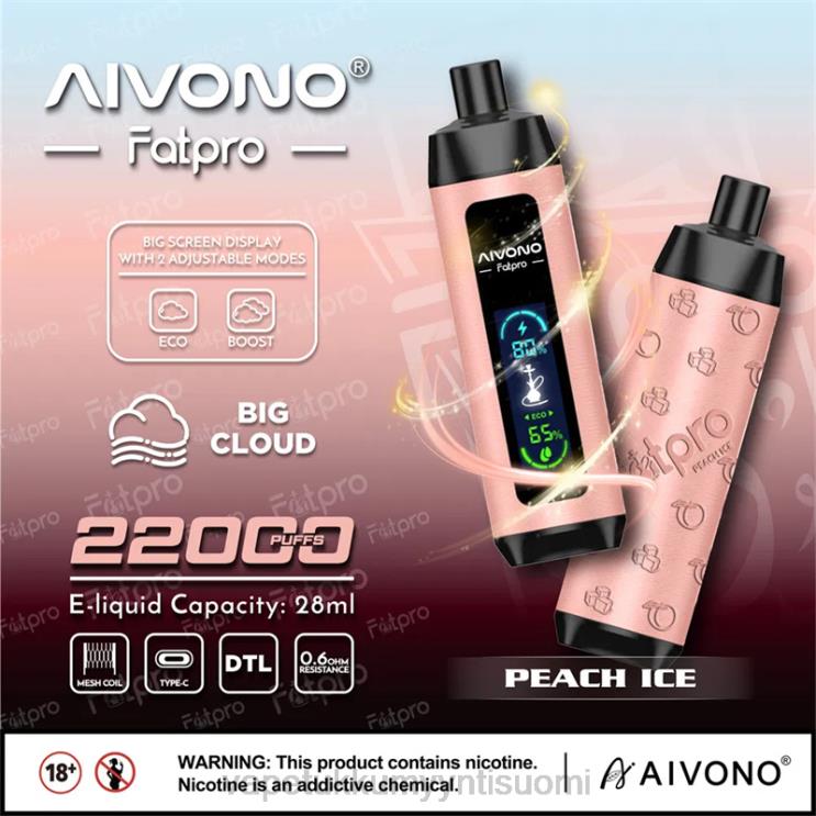 Elux Vape Juice Wholesale - Aivono Fatpro 22000 persikkajäätä 2R4J25