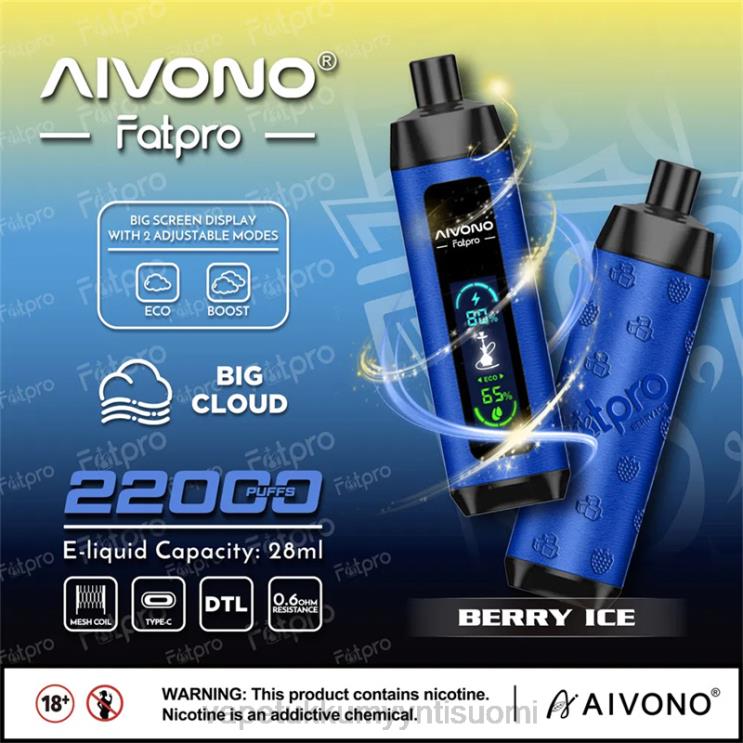 Höyrystää Vape - Aivono Fatpro 22000 marjajää 2R4J210