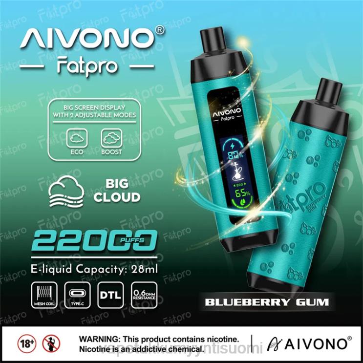 Vape Coil Wholesale - Aivono Fatpro 22000 mustikkakumi 2R4J29