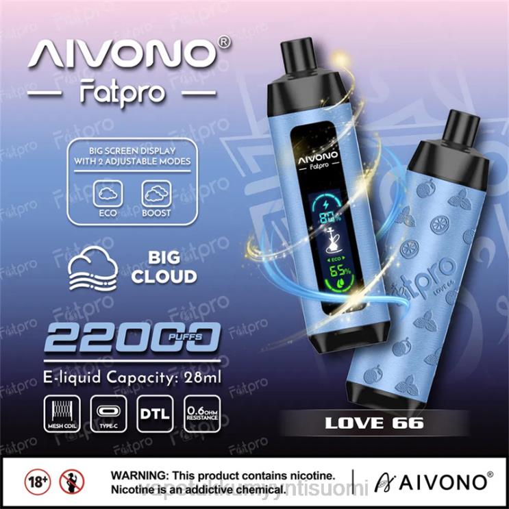 Vape Juice Bottles Wholesale - Aivono Fatpro 22000 rakkaus 66 2R4J26