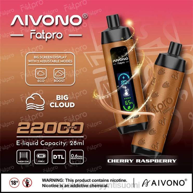 Vape Wholesale Online - Aivono Fatpro 22000 kirsikka vadelma 2R4J24