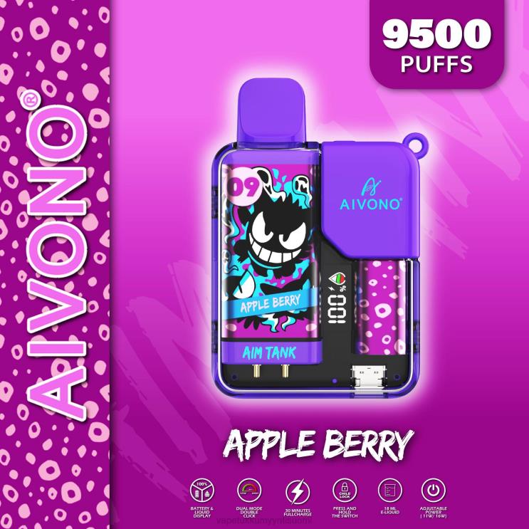 Vape Wholesale Helsinki - Aivono AIM TANK 9500 omena marja 2R4J243