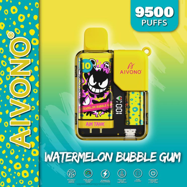 Vape Wholesale Online - Aivono AIM TANK 9500 vesimeloni purukumia 2R4J244