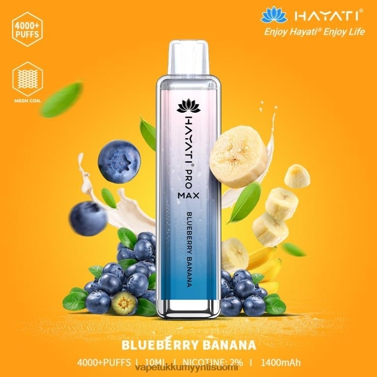 vape tukkumyynti suomi 662RF192 mustikka banaani Hayati Pro Max 4000