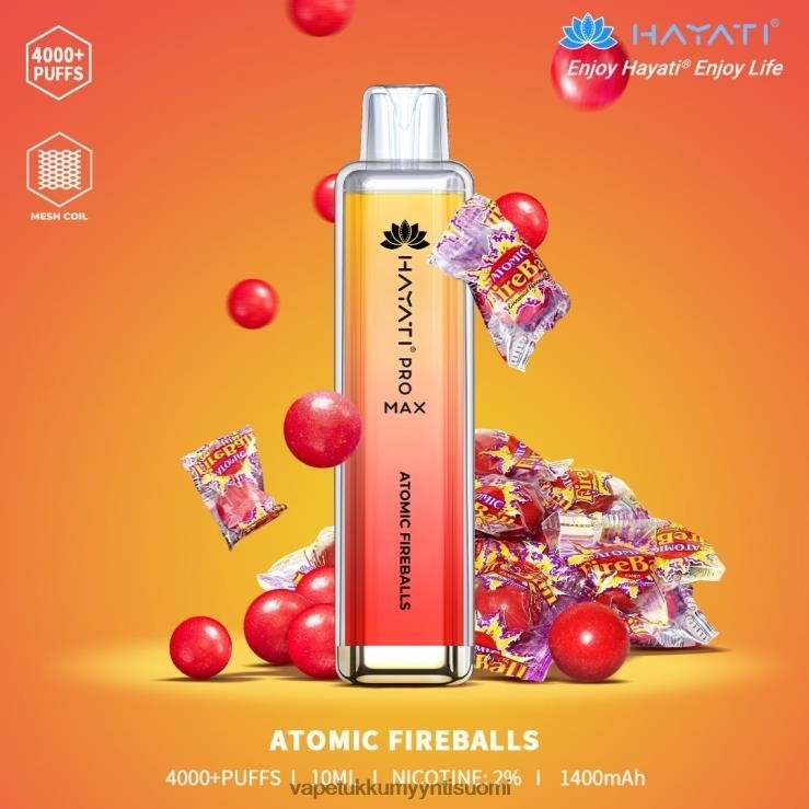 vape wholesale helsinki 662RF143 atomi tulipallo Hayati Pro Max 4000