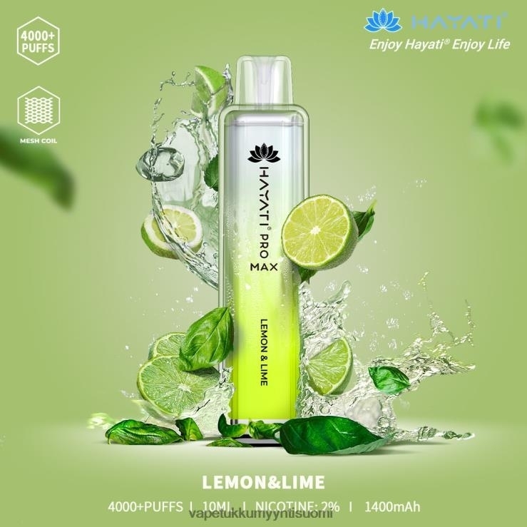 vape wholesale helsinki 662RF163 Sitruuna lime Hayati Pro Max 4000