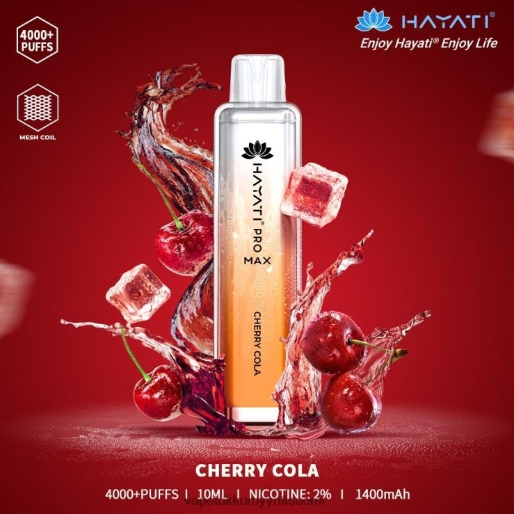 vape wholesale online 662RF154 kirsikka cola Hayati Pro Max 4000