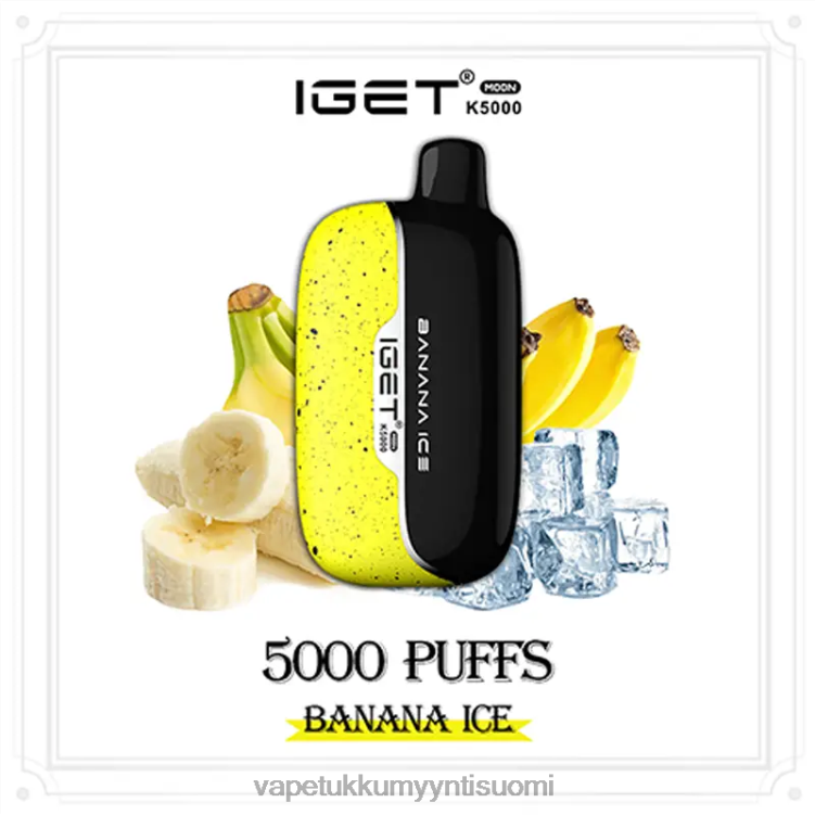 IGET Moon k5000 banaani jää T44R411 - Vape Wholesale Suomi