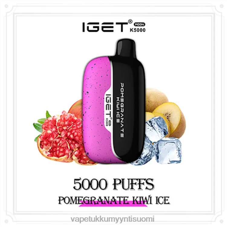 IGET Moon k5000 granaattiomena kiivijäätä T44R417 - Vape Juice Wholesale