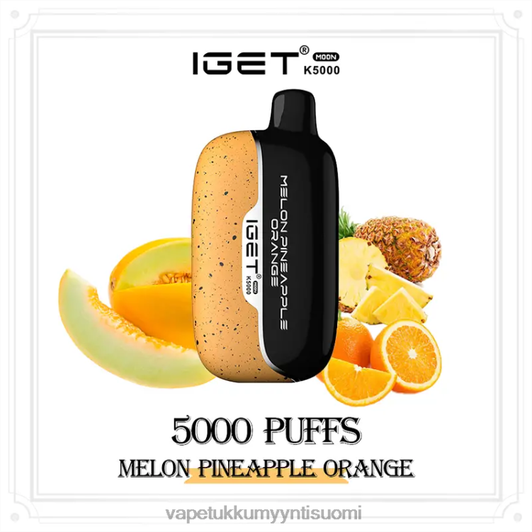 IGET Moon k5000 meloni ananas appelsiini T44R413 - Vape Wholesale Helsinki