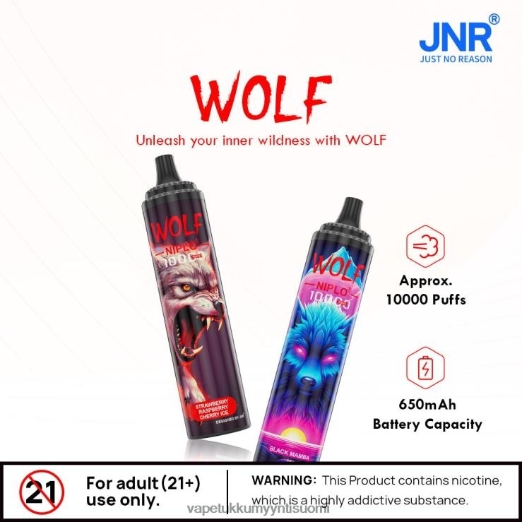 vape wholesale suomi 662RF101 vadelma vesimeloni JNR WOLF NIPLO