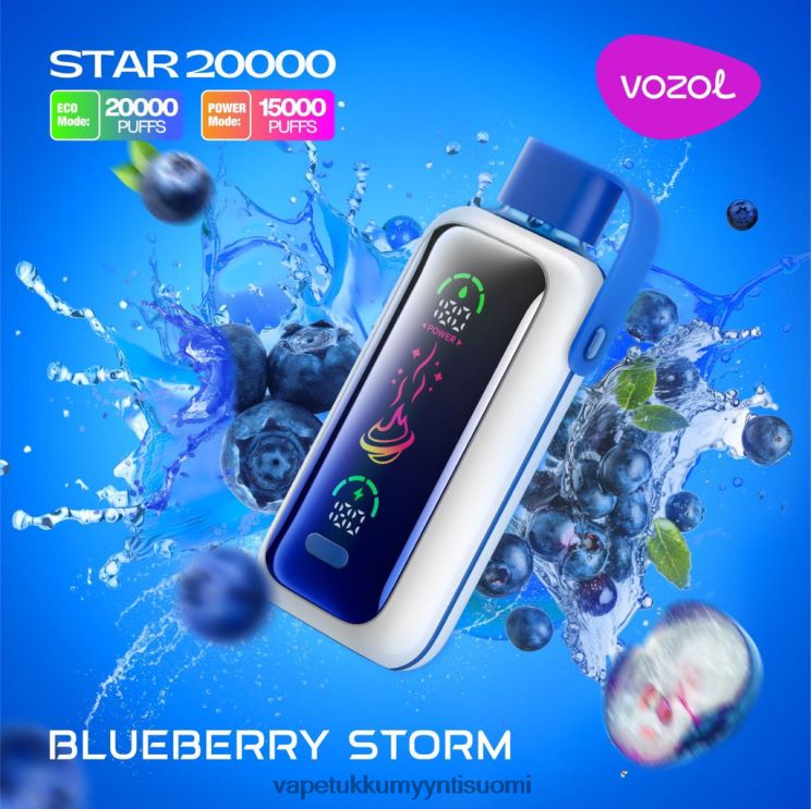 VOZOL STAR 20 000 mustikkamyrsky 828BFJ5 | Elux Vape Juice Wholesale