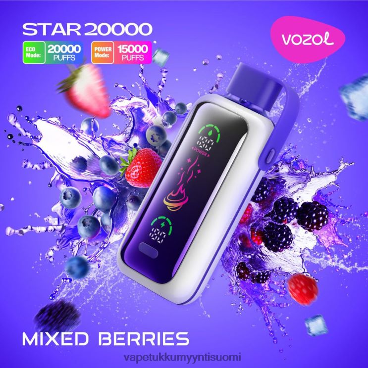 VOZOL STAR 20 000 sekoitettuja marjoja 828BFJ14 | Vape Wholesale Online